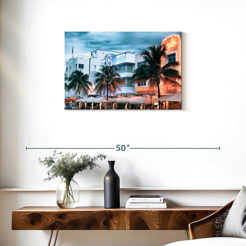 Sireci Colorful Ocean Drive, 20" H x 30" W