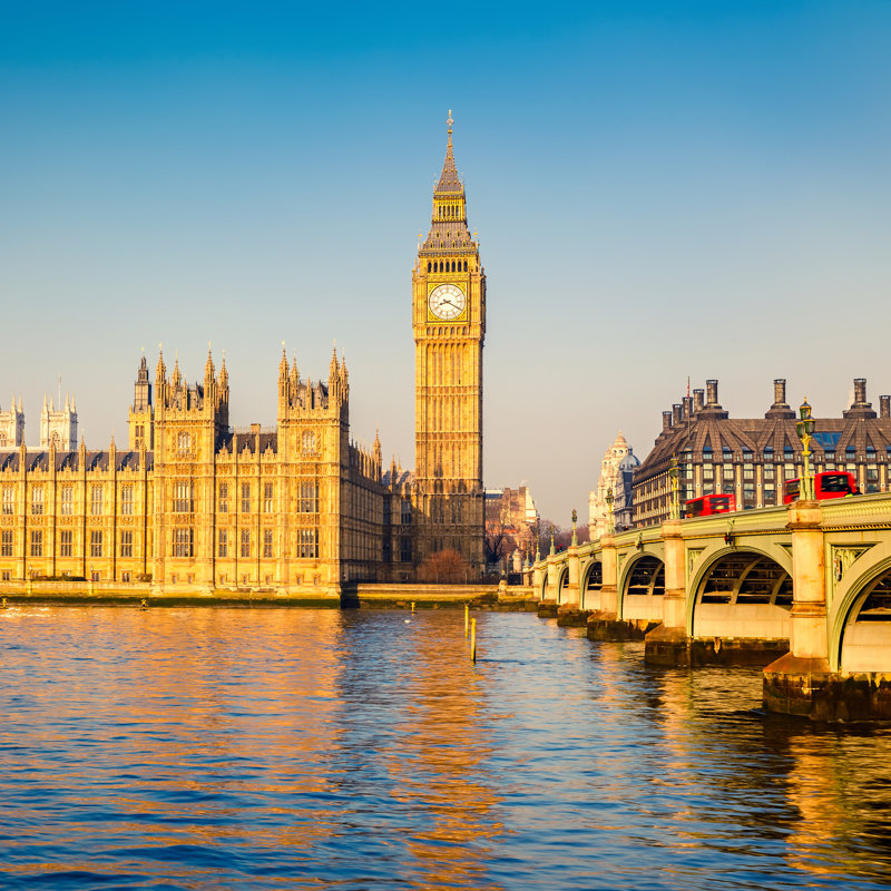 Big Ben In London by Sborisov - Wrapped Canvas Print, 30cm H x 30cm W