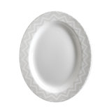 Zig Zag Bone China Platter