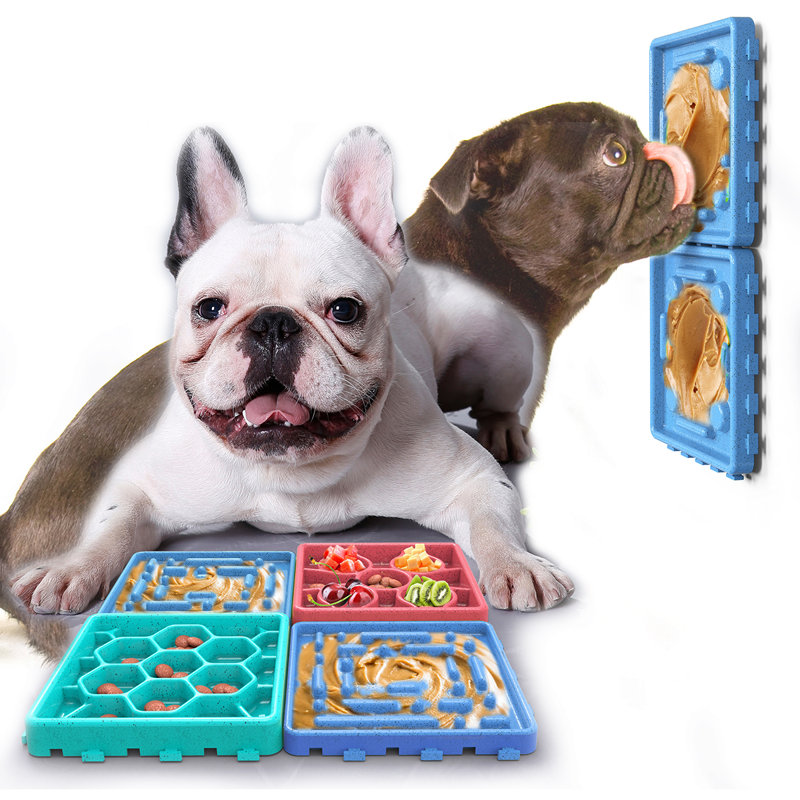 Ensemble de 4 mangeoires pour animaux de compagnie Thêm, Bleu