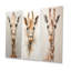 Ensemble de 3 décorations murales en métal Minimalisme - Girafe beige-501868809