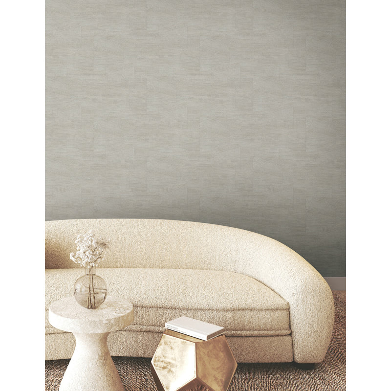 Papier peint géométrique supérieur, Gris pierre