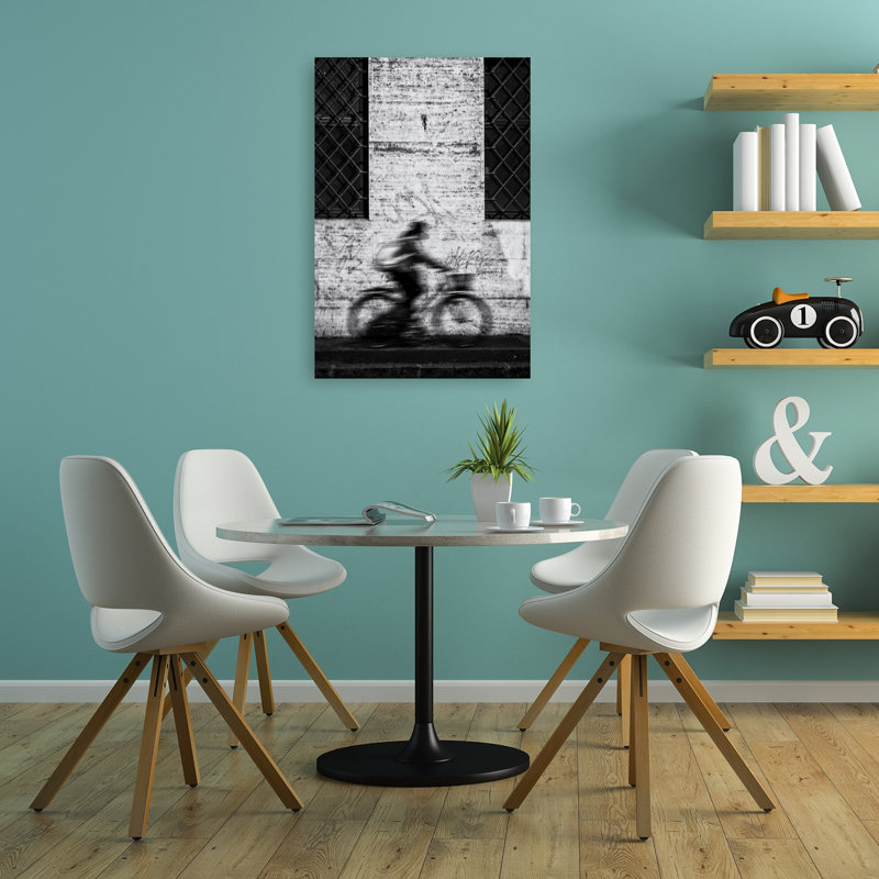 Impression d'art urbain dynamique sur un cycle urbain dynamique, 36" H x 24" W