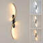Black 100cm Modern LED Wall Light Black