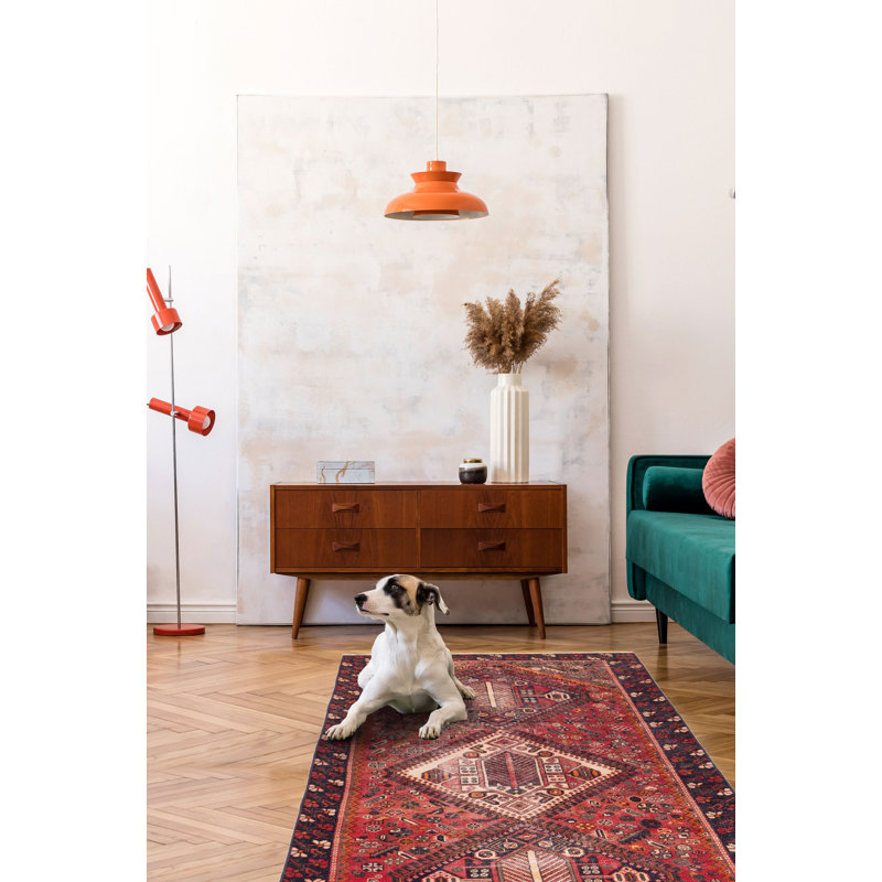 Tapis rouge Antalya Vintage 4 pi 10 po x 9 pi 5 po
