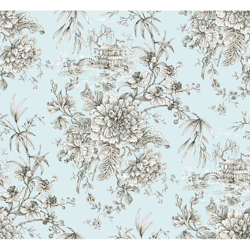 Papier peint floral à motif floral Wildflower, L 57 po x l 86 po