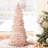 18"  Glitter Tip Feather Cone Tree