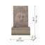 Fontaine bouddha en grès de 25 po x 13 po x 39 po de hauteur