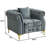  40.9" Velvet Chesterfield Chair-115797532