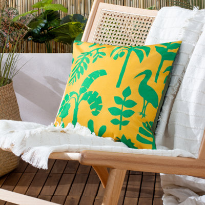 Marula Indoor / Outdoor Floral Square Throw Cushion
