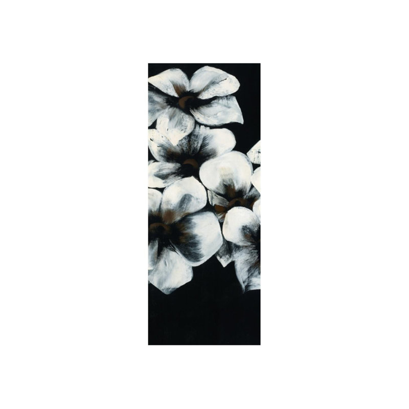 Fleurs blanches II - Impression sur toile, H 50 po x l 20 po x P 1,5 po, Extérieur