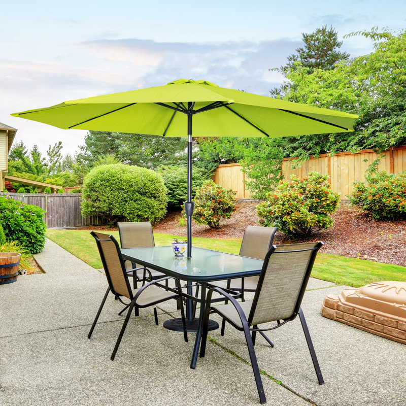 Parasol de marché nazayah, Vert, H 99,13 po x l 108 po x P 108 po
