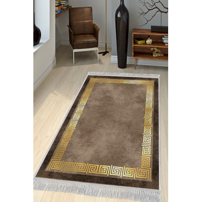 Luxurious Velvet Area Rug (4.6 x 7.2 ft), 100% Antibacterial Fabric, Non-Slip Cotton Backing, Pile Height: 0.4 in | Machine Washable, 3D Digital Print Design | Perfect for Living Room & Bedroom Decor, Soft & Durable