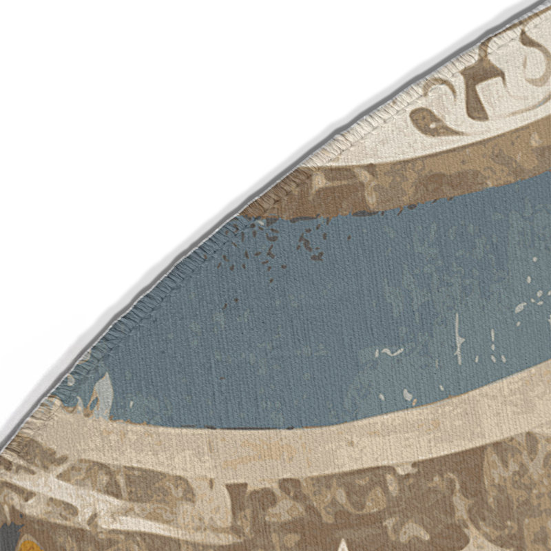 Tapis intérieur et extérieur Perky Jiggle, Rond 5 pi