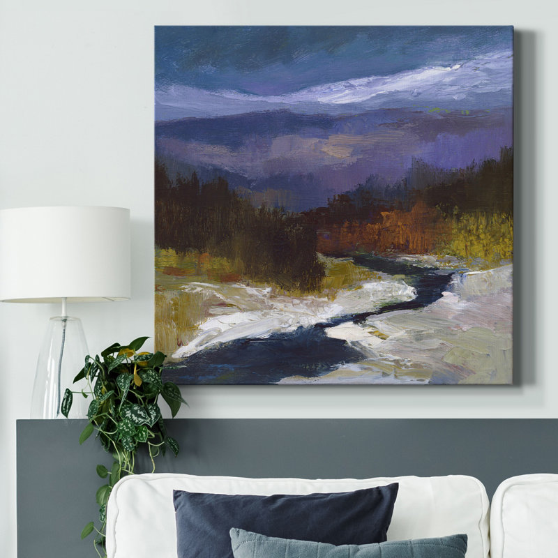 «Mountain Colors I», reproduction encadrée de qualité supérieure - prête à être accrochée, H 10 po x l 10 po x P 1 po