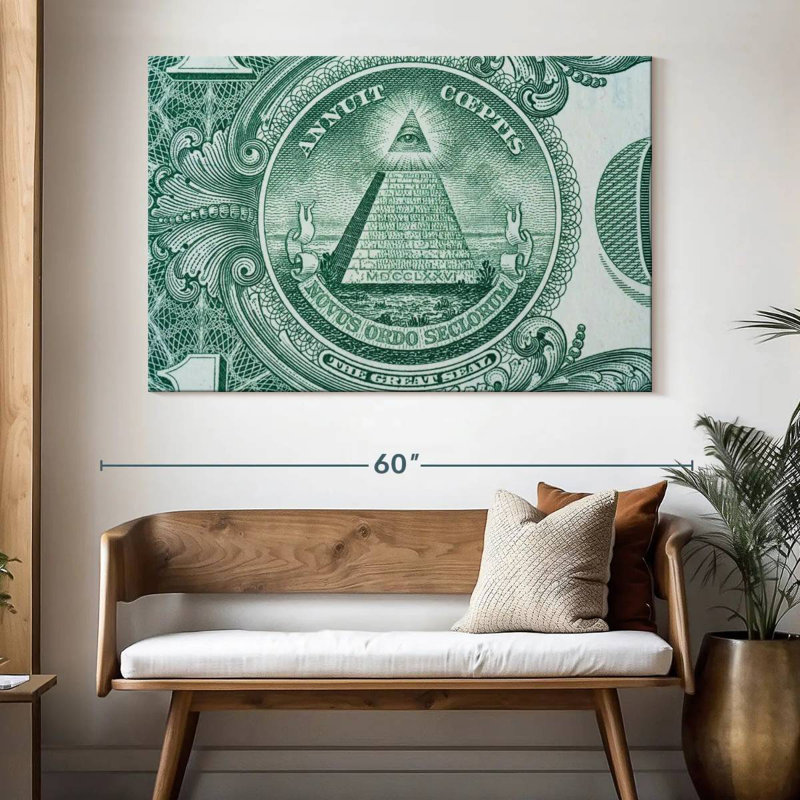 Billet de dollar américain Kerner, H 34 po x l 51 po