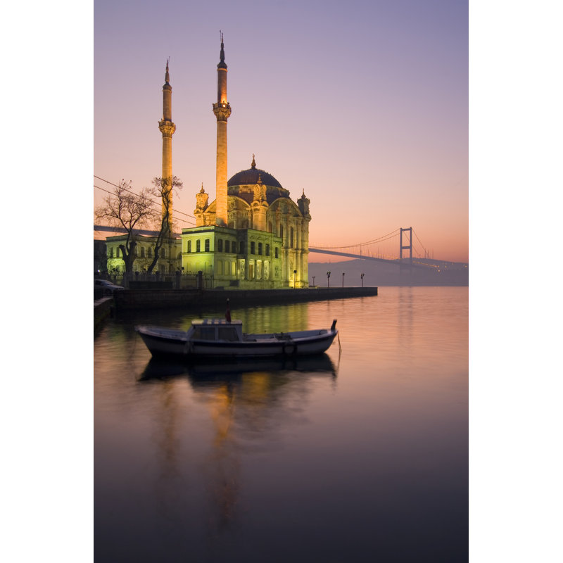 Mosque In Ortakoy by Timdeboeck - Wrapped Canvas Print, 91cm H x 61cm W x 3.8cm D