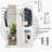 Full-Length Mirror, Rubber Wood + Mirror, 65.7 X 17.7 Inches (Mirror Width: 13.7 Inches) , Can Observe The Whole Body, Easy To Dress