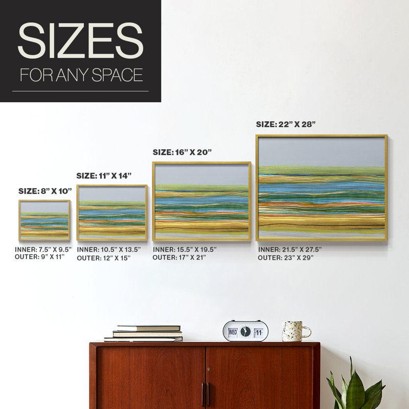 Parallel Striae II -Framed Print - Restickable