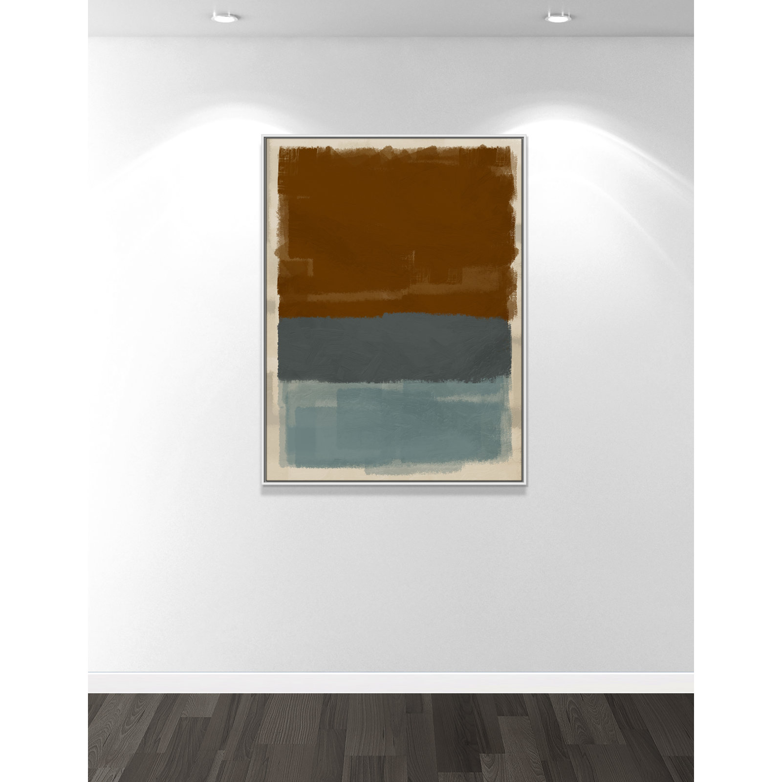 Turbulent Honesty Print by Marcus Prime, White Floater, 37.5'' W x 49.5'' H