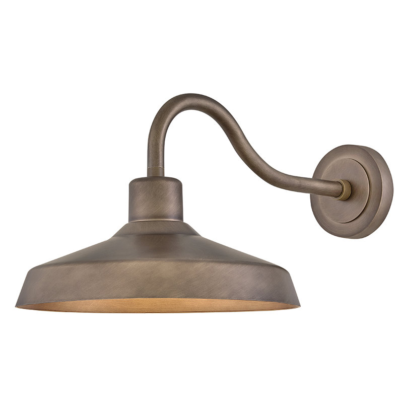 Hinkley Forge Medium Wall Mount Lantern, Brown
