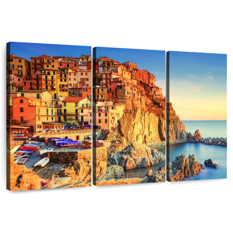 Gillard Manarola Village Cliff, H 48 po x l 74 po