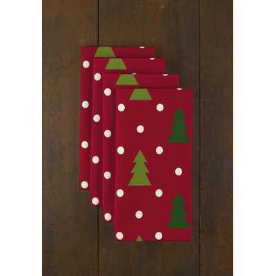 Polyester Polka Dots Square Napkin