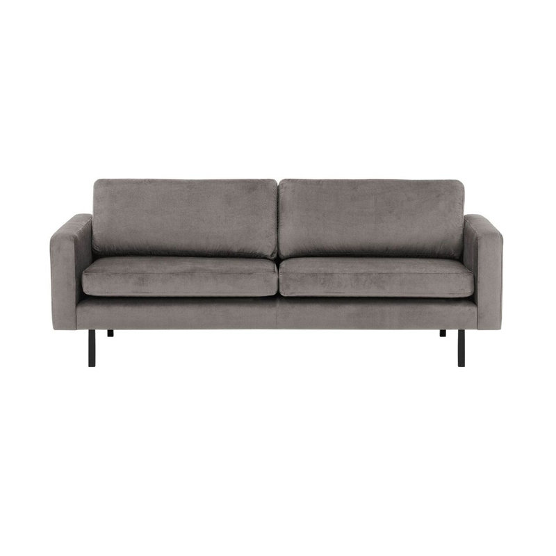 Lioni 3 Seater Velvet Sofa, Light Grey