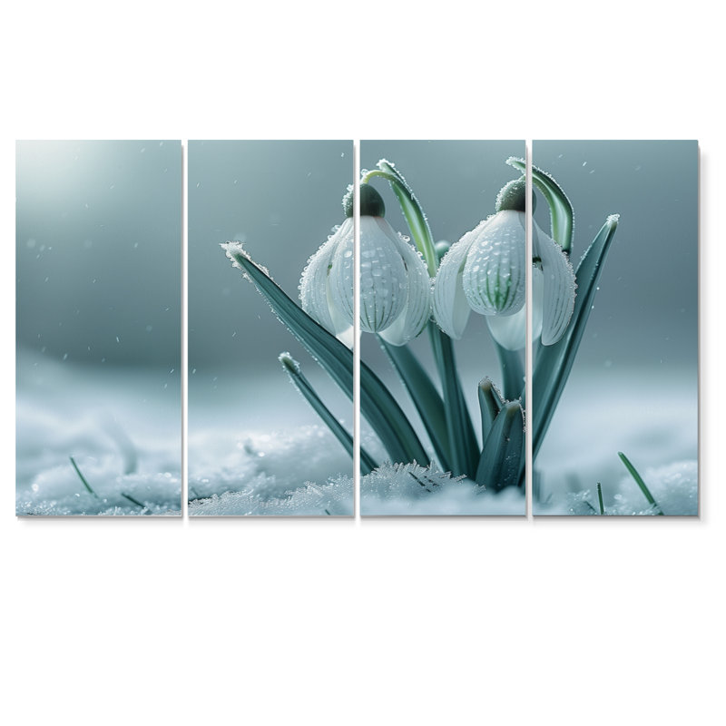Ensemble de salon Lamberson - Snowdrops Wall Art, H 28 po x l 48 po