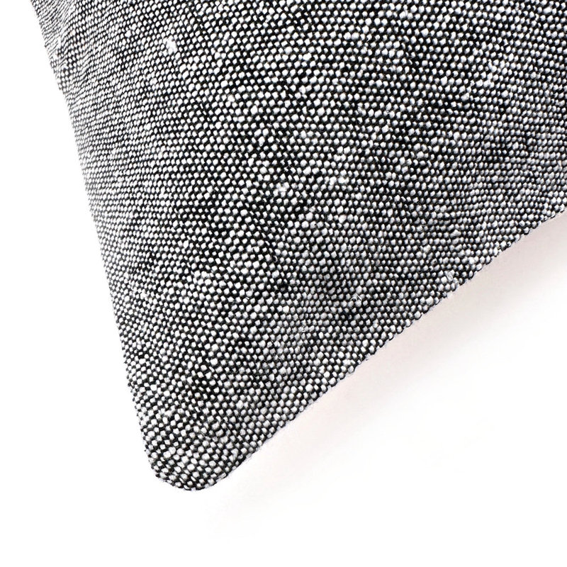 Coussin Houndstooth, Noir géométrique