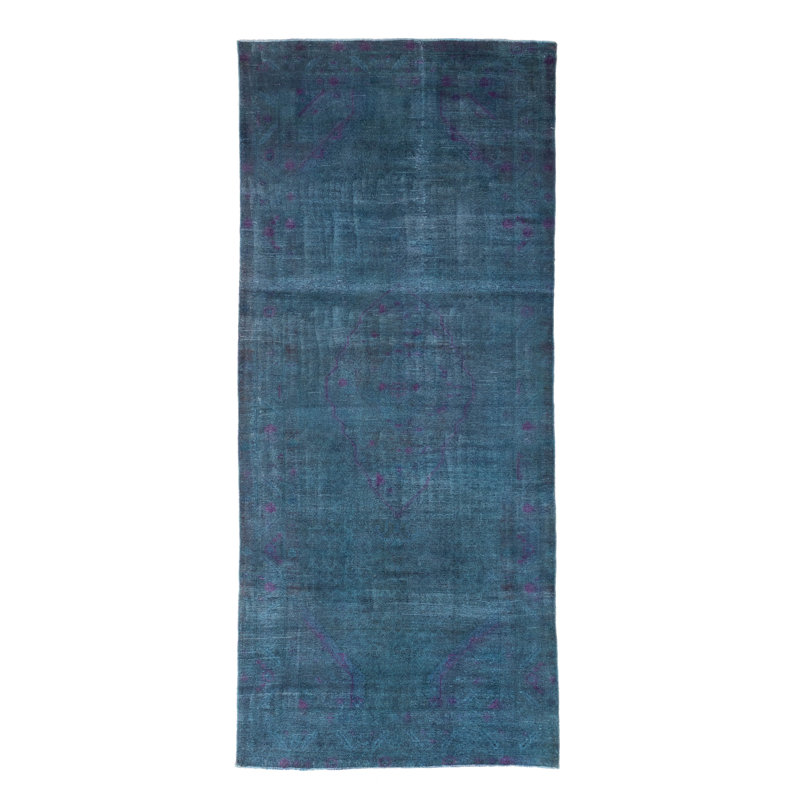 Tapis sarcelle à transition de couleur 5 pi 1 po x 11 pi 10 po