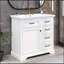 Meuble-lavabo de 36 po avec lavabo et tiroirs escamotables-119906303
