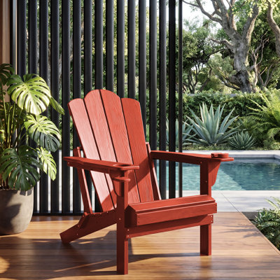 Chaise Adirondack en plastique PEHD résistant aux intempéries Devito