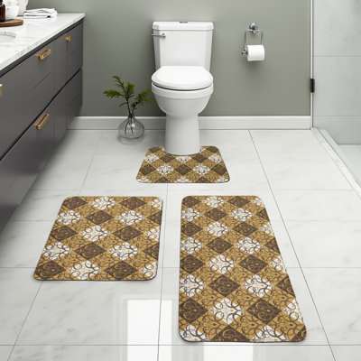 Tapis de salle de bain oriental oriental 3 pièces