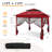11 Ft. W x 11 Ft. D Outdoor Pop Up Soft Top Steel Patio Gazebo with Netting-109186203