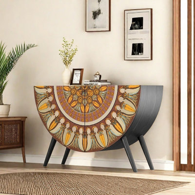 49in Two-door Semicircular Sideboard