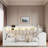 Upholstered Daybed With Storage Shelves, Trundle, Charging Station, Led Light And Desk-1809371367