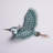 26.5 Inch Metal Bird Statuary Wall Decor Metal Indoor Outdoor Wall Decor - Heron-519059376