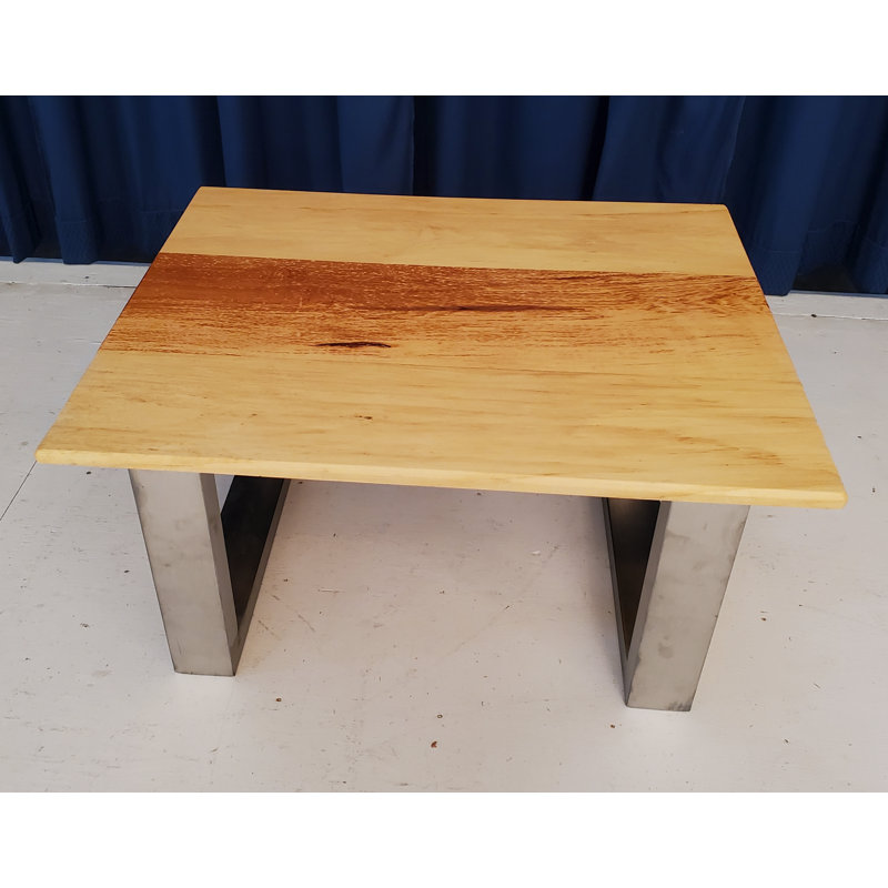 Table basse traîneau, H 16,75 po x L 25 po x l 31 po, Chrome
