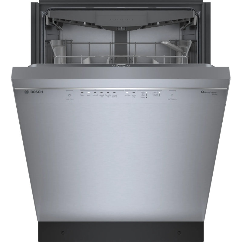 300 Series 24" Stainless Steel Front Control Built-In Dishwasher with 3Rd Rack, Stainless Steel