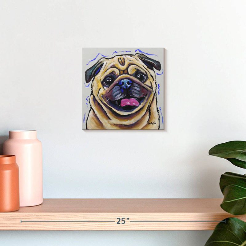 Brampt Pug Napoleon, 10" H x 10" W