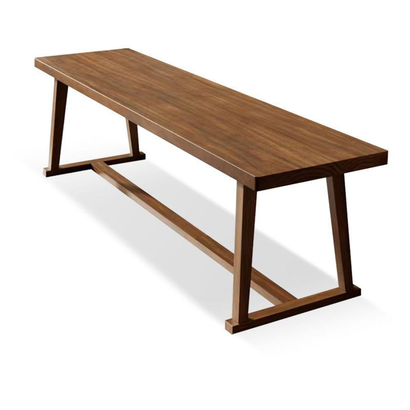 Bureau double en bois massif de style américain, H 29,53 po x l 70,87 po x P 23,62 po
