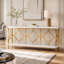 70.87 " W Marble Top Console Table