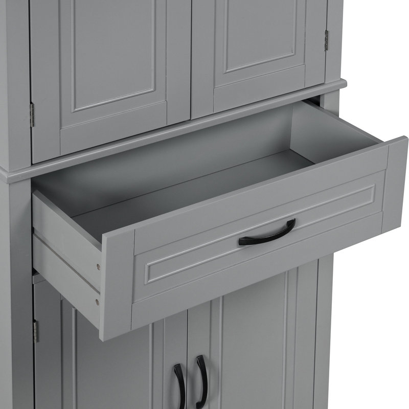 Rangement de salle de bain: Gardez votre armoire organisée et bien rangée avec un accès facile, Gris