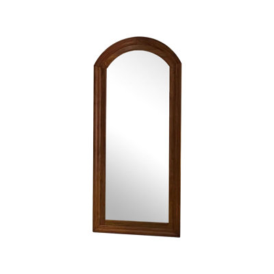 Half-circle Manufactured Wood Full Length Mirror