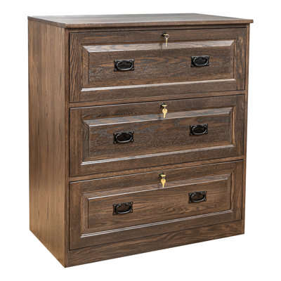 36 " Wide 3 Solid Wood Lateral Filing Cabinet
