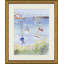 Sailboats In Harbor Painting