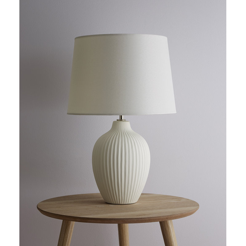 Ghassan Ceramic Table Lamp, Cream