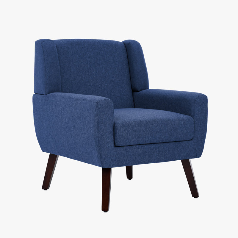 Stephanny Upholstered Armchair, Blue Linen