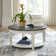 Colburn Round Cocktail Table w/ Casters